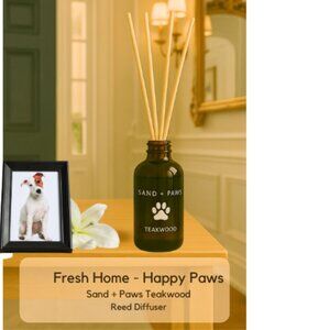 Sand + Paws Teakwood Pet Odor Neutralizing Bamboo Reed Diffuser 110ml